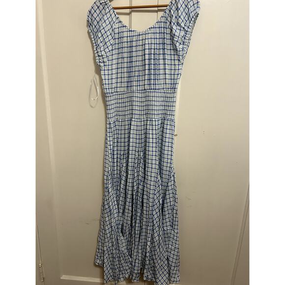 NWT Philosophy Women's Peasant Tie Front Scoop Neck Dress Retail $98 Size Large - Picture 6 of 8